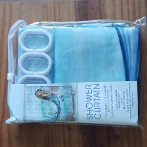 Mermaid shower curtain